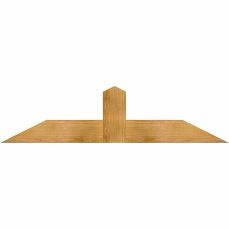 Ekena Millwork Portland Rough Sawn Timber Gable Bracket, Western Red Cedar, 60"W x 15"H x 6"D x 6"F, 6/12 Pitch GBW060X15X0606POR00RWR
